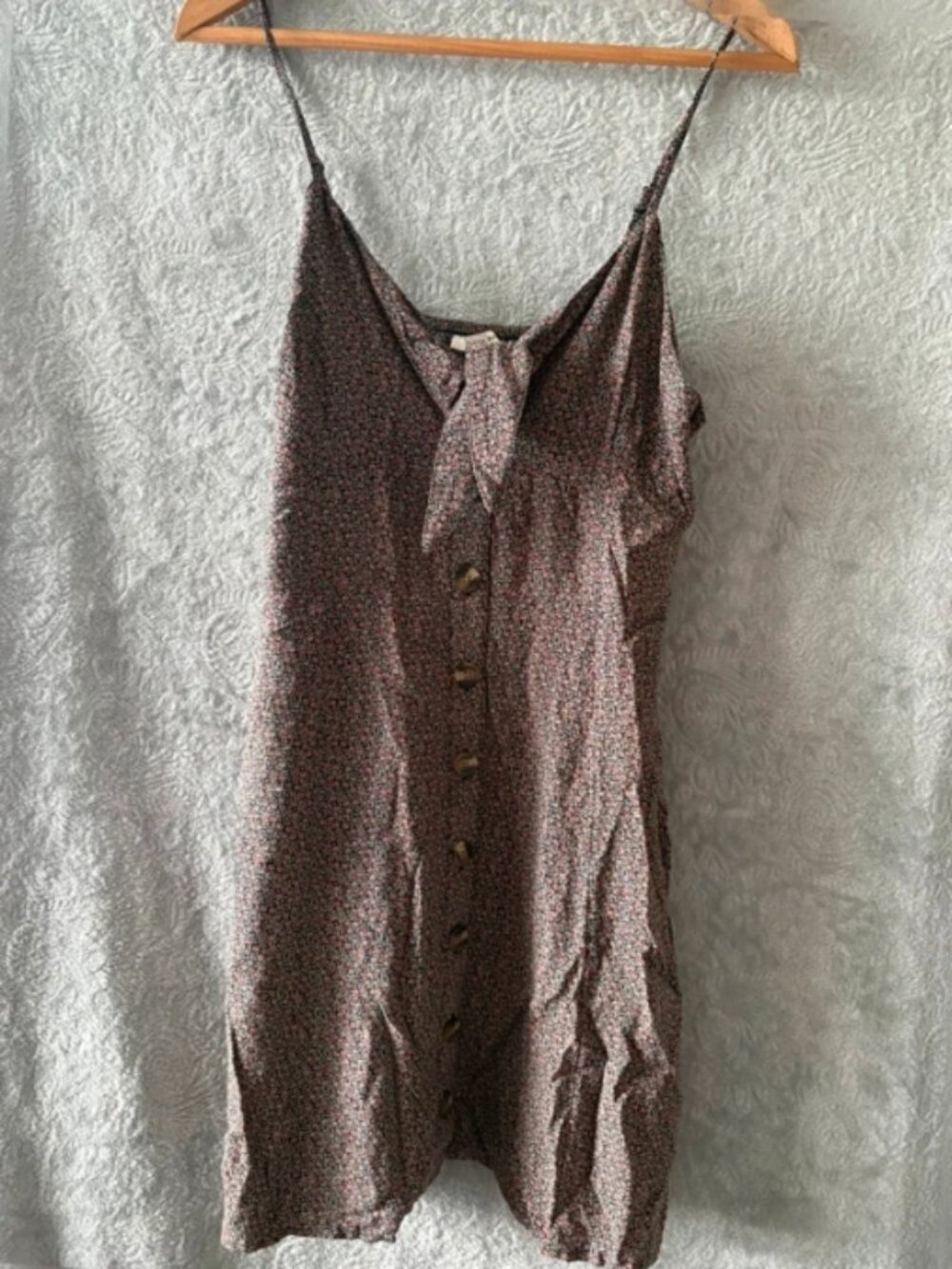 Beautiful American Eagle Floral mini dress – Tie Front – XS